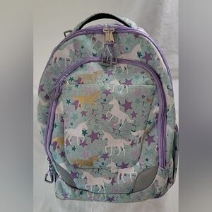 Unicorn Star Kids Backpack - Purple and Gold